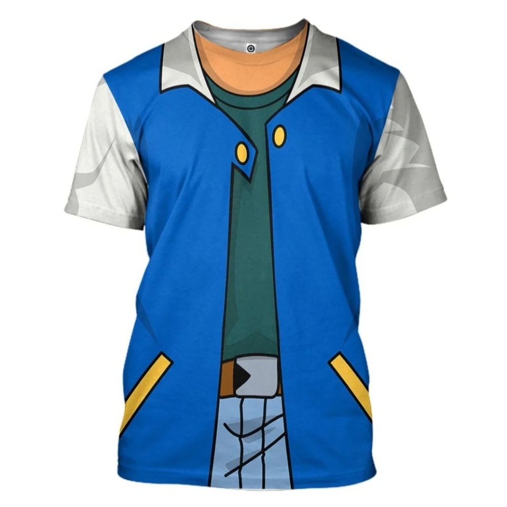 Gearhuman Pokemon Ash Ketchum 2XL T-Shirt NEW Costume Cosplay